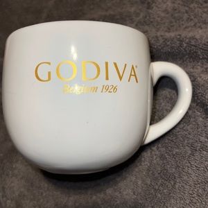 Godiva Belgium 1926 White Gold Large Oversized 22Oz Ceramic Mug